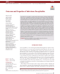 Cover page: Outcome and Sequelae of Infectious Encephalitis.