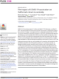 Cover page: The impact of COVID-19 vaccination on California’s return to normalcy