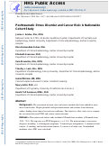 Cover page: Posttraumatic stress disorder and cancer risk: a nationwide cohort study