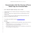 Cover page: Characterization of the Pore Structure of Porous Media Using non‐Newtonian Fluids