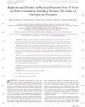 Cover page: Kyphosis and Decline in Physical Function Over 15 Years in Older Community-Dwelling Women: The Study of Osteoporotic Fractures