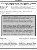 Cover page: A Case Report on Distinguishing Emphysematous Pyelitis and Pyelonephritis on Point-of-care Ultrasound