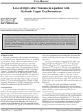 Cover page: Loss of Digits after Trauma in a Patient with Systemic Lupus Erythematosus