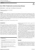 Cover page: Non-COVID-19 deaths after social distancing in Norway.