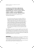 Cover page: Condom attitudes, perceived vulnerability, and sexual risk behaviors of young Latino male urban street gang members: Implications for HIV prevention