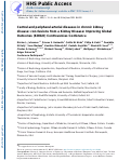 Cover page: Central and peripheral arterial diseases in chronic kidney disease: conclusions from a Kidney Disease: Improving Global Outcomes (KDIGO) Controversies Conference.