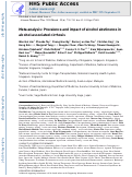 Cover page: Meta‐analysis: Prevalence and impact of alcohol abstinence in alcohol‐associated cirrhosis