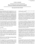 Cover page: Recurrent Osteoarticular Sporothrix Schenckii