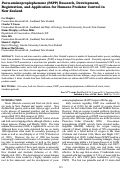 Cover page: Para-aminopropiophenone (PAPP) Research, Development, Registration, and Application for Humane Predator Control in New Zealand