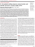 Cover page: In vivo genome editing improves motor function and extends survival in a mouse model of ALS.