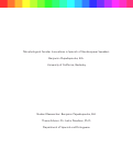 Cover page: Morphological Gender Innovations in Spanish of Genderqueer Speakers / Innovaciones al género morfológico en el español de hablantes genderqueer