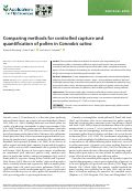 Cover page: Comparing methods for controlled capture and quantification of pollen in Cannabis sativa