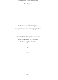 Cover page: Prediction of Manufacturing Data using several machine learning approaches