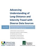 Cover page: Advancing Understanding of Long-Distance and Intercity Travel with Diverse Data Sources