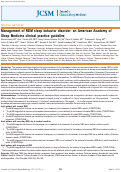 Cover page: Management of REM sleep behavior disorder: an American Academy of Sleep Medicine clinical practice guideline.