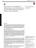 Cover page: Association of Race/Ethnicity, Inflammation, and Albuminuria in Patients With Diabetes and Early Chronic Kidney Disease