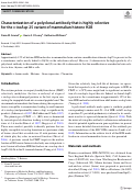 Cover page: Characterization of a polyclonal antibody that is highly selective for the d-isoAsp-25 variant of mammalian histone H2B