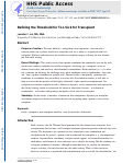 Cover page: Defining the threshold for too sick for transplant