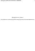 Cover page: Managing In-Session “Surprises:” Provider Responses to Emergent Life Events during Evidence-Based Treatment Implementation