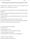 Cover page: Molecular cytogenetic characterization of a human thyroid cancer cell line