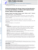 Cover page: Relationship between the omega-3 index and specialized pro-resolving lipid mediators in patients with peripheral arterial disease taking fish oil supplements