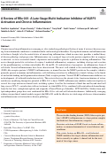 Cover page: A Review of RRx-001: A Late-Stage Multi-Indication Inhibitor of NLRP3 Activation and Chronic Inflammation