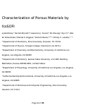 Cover page: Characterization of Porous Materials by Fluorescence Correlation Spectroscopy Super-resolution Optical Fluctuation Imaging