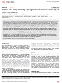 Cover page: Impact of a deep learning sepsis prediction model on quality of care and survival