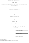 Cover page: Spherical Latent Factor Model for Binary and Ordinal Data