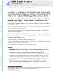 Cover page: Association of Antibodies to Citrullinated Protein Antigens with Blood Pressure in First-Degree Relatives of Rheumatoid Arthritis Patients: The Studies of the Etiology of Rheumatoid Arthritis