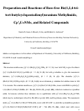 Cover page: Preparation and Reactions of Base-Free Bis(1,2,4-tri-tert-butylcyclopentadienyl)uranium 
Methylimide, Cp'2U=NMe, and Related Compounds