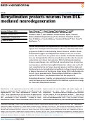 Cover page: Remyelination protects neurons from DLK-mediated neurodegeneration.