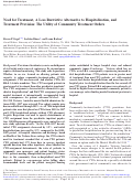 Cover page: Need for Treatment, A Less Restrictive Alternative to Hospitalization, and Treatment Provision: The Utility of Community Treatment Orders