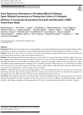 Cover page: Gene Expression Alterations in Peripheral Blood Following Sport-Related Concussion in a Prospective Cohort of Collegiate Athletes: A Concussion Assessment, Research and Education (CARE) Consortium Study.