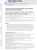 Cover page: Continuous daily assessment of multiple sclerosis disability using remote step count monitoring