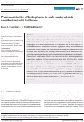 Cover page: Pharmacokinetics of butorphanol in male neutered cats anesthetized with isoflurane