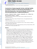 Cover page: Construction of Immunomagnetic Particles with High Stability in Stringent Conditions by Site-Directed Immobilization of Multivalent Nanobodies onto Bacterial Magnetic Particles for the Environmental Detection of Tetrabromobisphenol‑A