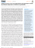 Cover page: Spatial turnover of soil viral populations and genotypes overlain by cohesive responses to moisture in grasslands