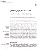 Cover page: The Neural Correlates of Cued Reward Omission.