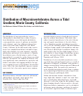 Cover page: Distribution of Macroinvertebrates Across a Tidal Gradient, Marin County, California