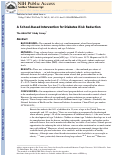 Cover page: A school-based intervention for diabetes risk reduction.