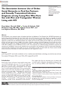 Cover page: The Association between Use of Online Social Networks to Find Sex Partners and Sexually Transmitted Infection Diagnosis among Young Men Who Have Sex with Men and Transgender Women Living with HIV.