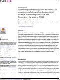 Cover page: Combining epidemiology and economics to assess control of a viral endemic animal disease: Porcine Reproductive and Respiratory Syndrome (PRRS)