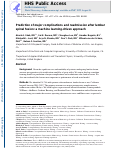 Cover page: Prediction of Major Complications and Readmission After Lumbar Spinal Fusion: A Machine Learning–Driven Approach