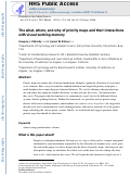 Cover page: The what, where, and why of priority maps and their interactions with visual working memory