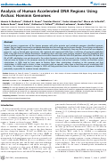 Cover page: Analysis of Human Accelerated DNA Regions Using Archaic Hominin Genomes