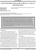 Cover page: Food Protein-Induced Enterocolitis Syndrome as a Cause for Infant Hypotension