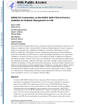 Cover page: KDOQI US Commentary on the KDIGO 2020 Clinical Practice Guideline for Diabetes Management in CKD