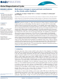 Cover page: Multicentury changes in ocean and land contributions to the climate-carbon feedback