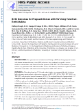 Cover page: Birth Outcomes for Pregnant Women with HIV Using Tenofovir–Emtricitabine